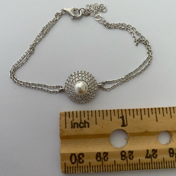 925 silver pearl bracelet trending - Picture 4 of 4